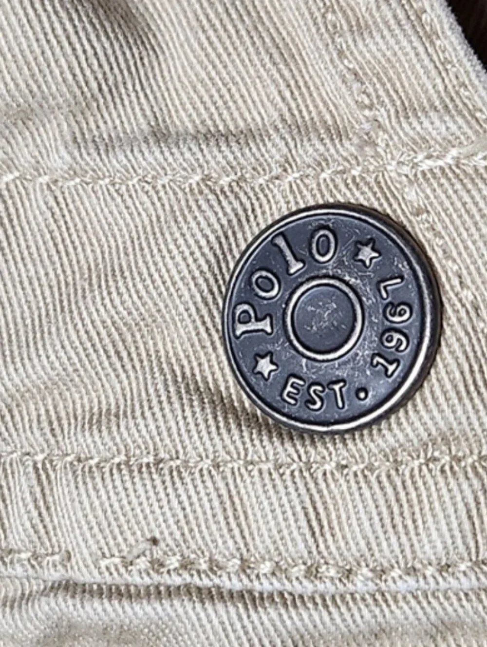 VTG Polo Ralph Lauren Ranch Line Khaki Cargo Overalls Toddler Utility Workwear